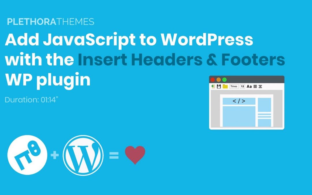 Add JavaScript to WordPress using the Insert Headers and Footers Plugin