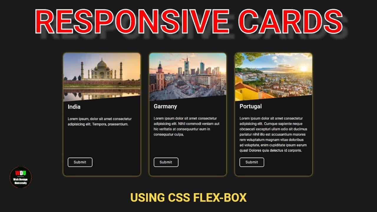 Do It Yourself Tutorials Responsive Cards Using Flex Box Pure
