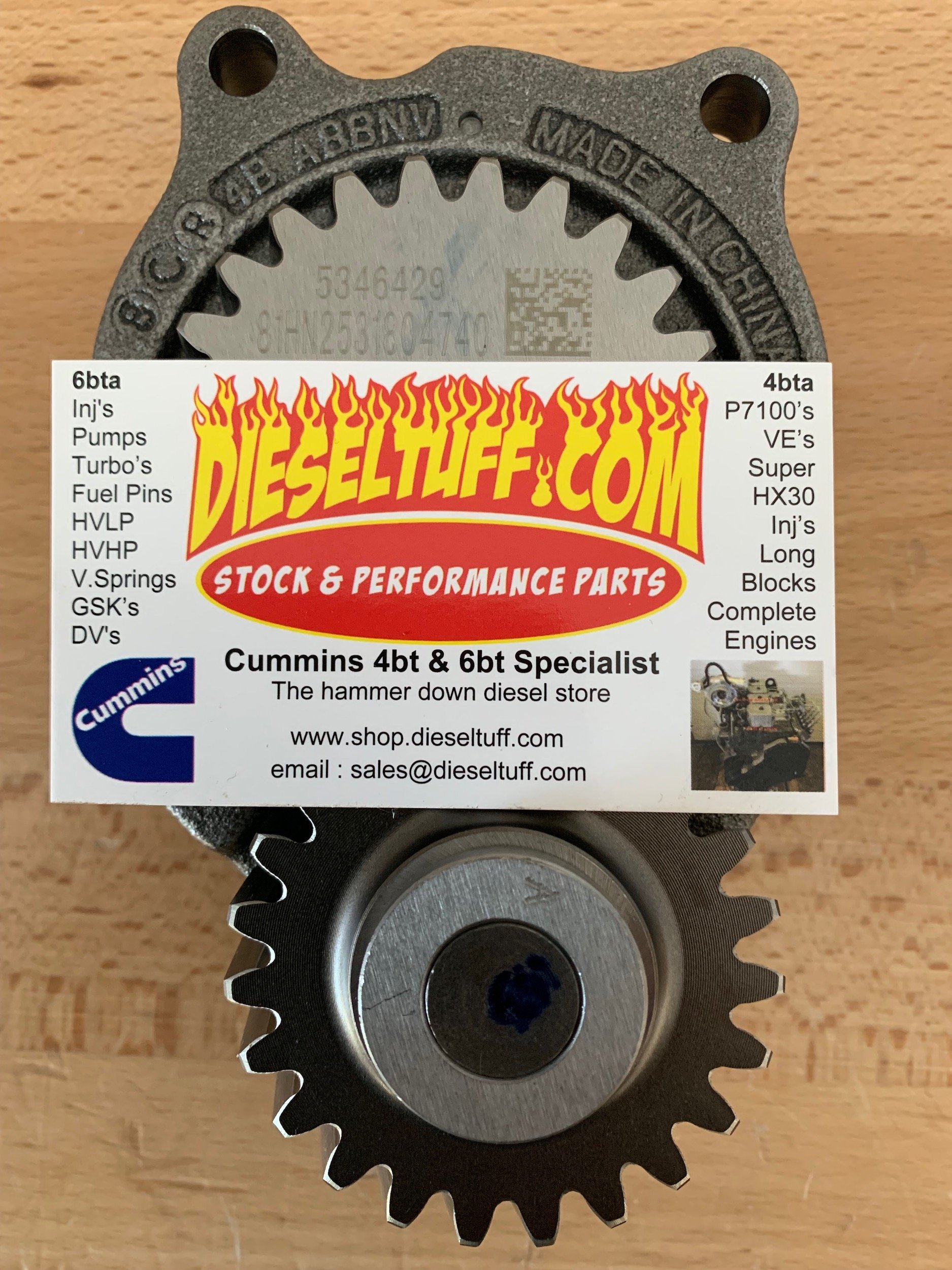 Cummins 4939587 / 5346430 High Volume Oil Pump