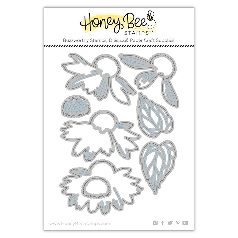Honey Bee Lovely Layers Coneflower Honey Cuts, Honey Bee Stamps