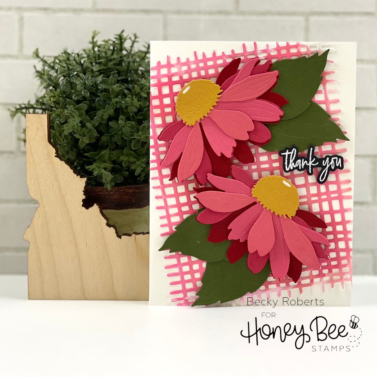 Honey Bee Lovely Layers Coneflower Honey Cuts, Honey Bee Stamps