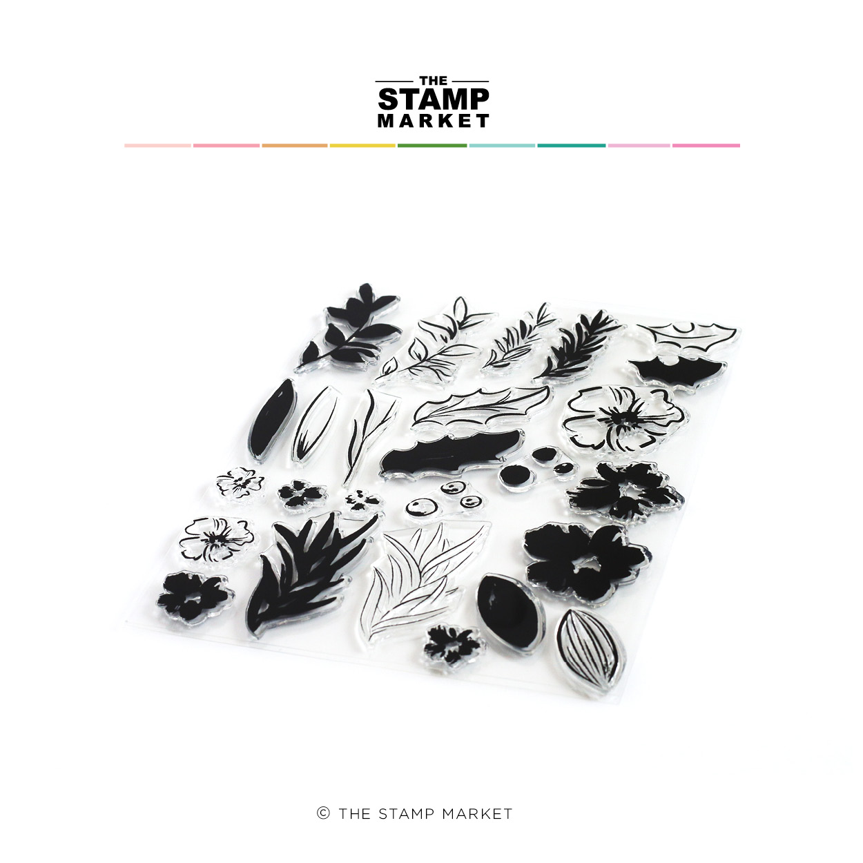 The Stamp Market Festive Floral Stamp, Stamp Market Stamps & dies