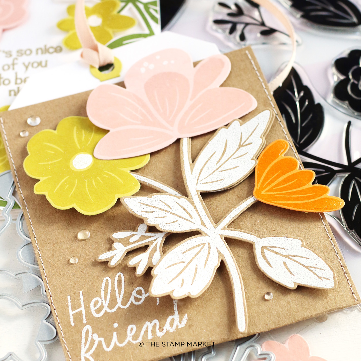 The Stamp Market Bold Bloom Stamp Set, Stamp Market Stamps & dies