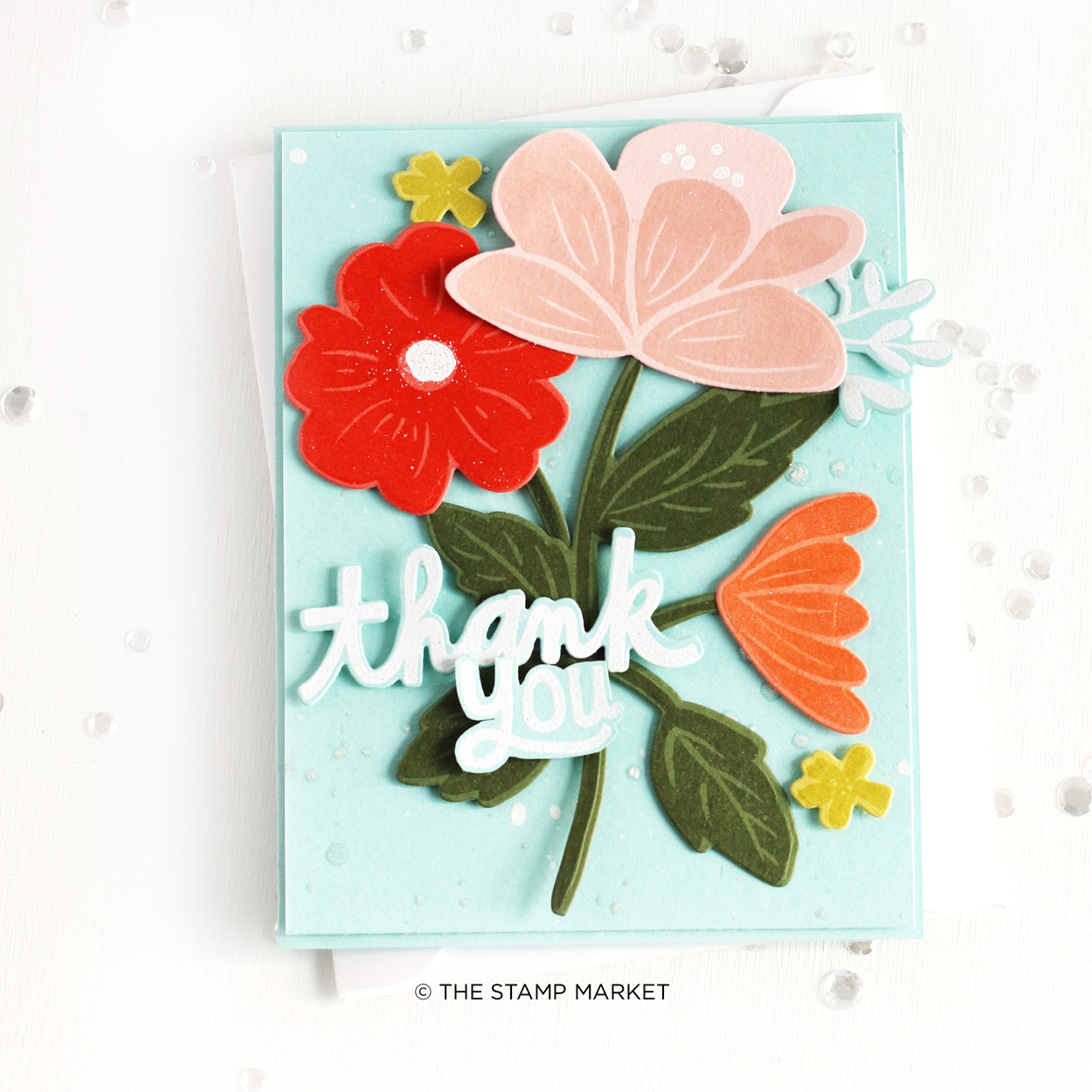 The Stamp Market Bold Bloom Stamp Set, Stamp Market Stamps & dies