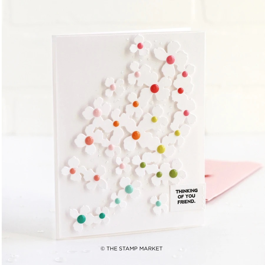 The Stamp Market Ready to Bloom Card Cover Die, Stamp Market Stamps