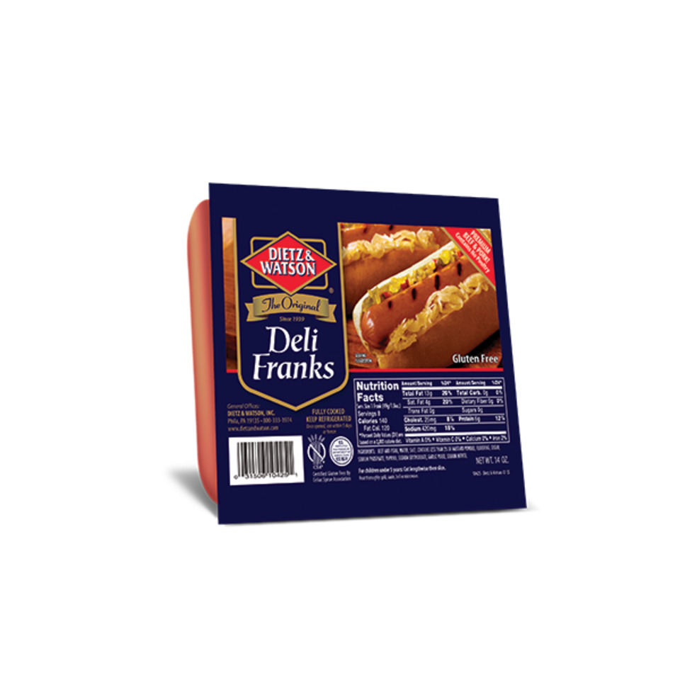Family Size Gluten Free Deli Franks Dietz & Watson