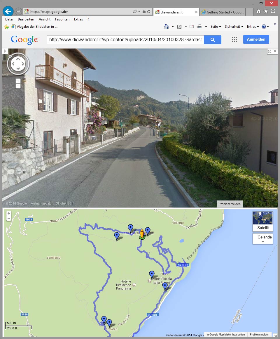 Wandern Google Maps Google Street View Wandern in Südtirol & Gardasee Wandertipps mit