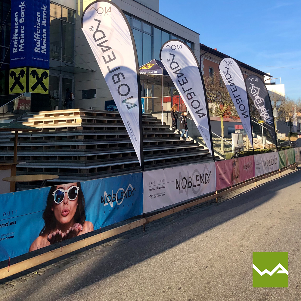 Doppelseitige Werbebanner PVC / Werbeplanen günstig!