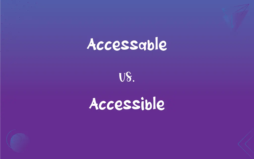 Accessable vs. Accessible Mastering the Correct Spelling