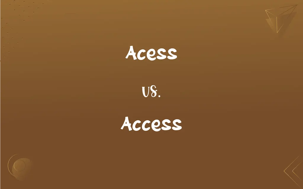 Acess vs. Access Mastering the Correct Spelling