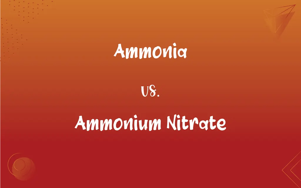 Ammonia vs. Ammonium Nitrate What’s the Difference?