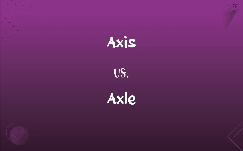 Axis vs. Axle What’s the Difference?