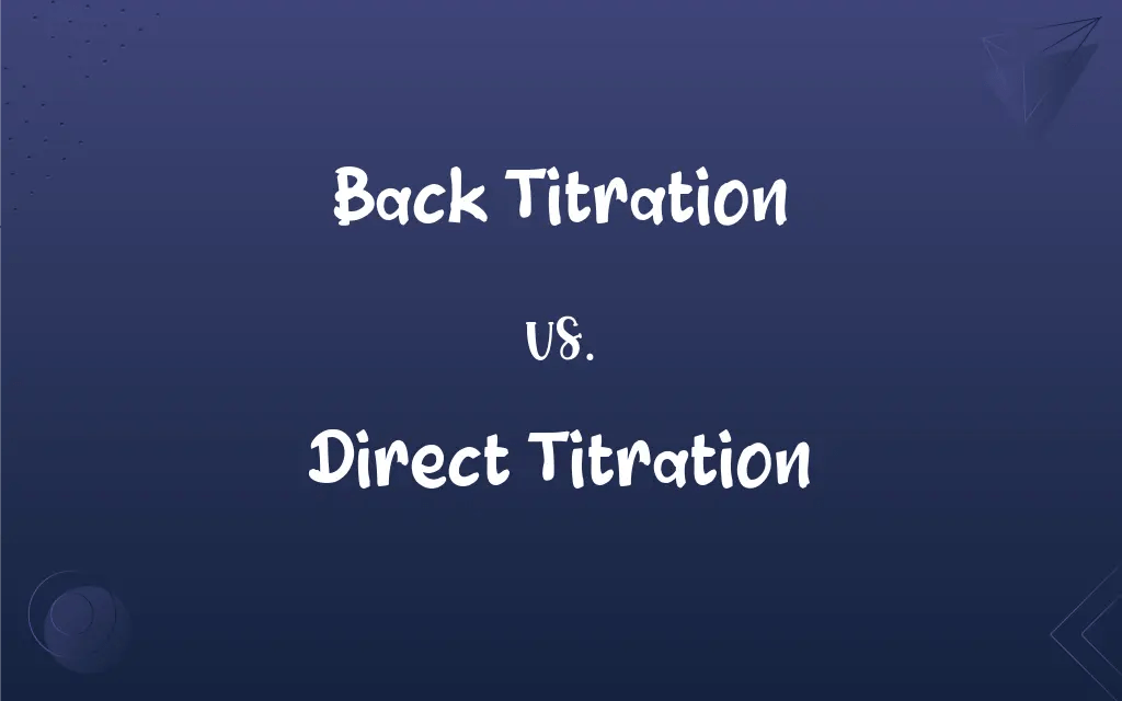 Back Titration vs. Direct Titration What’s the Difference?