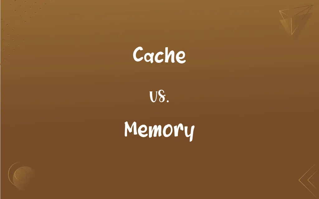 Cache vs. Memory What’s the Difference?