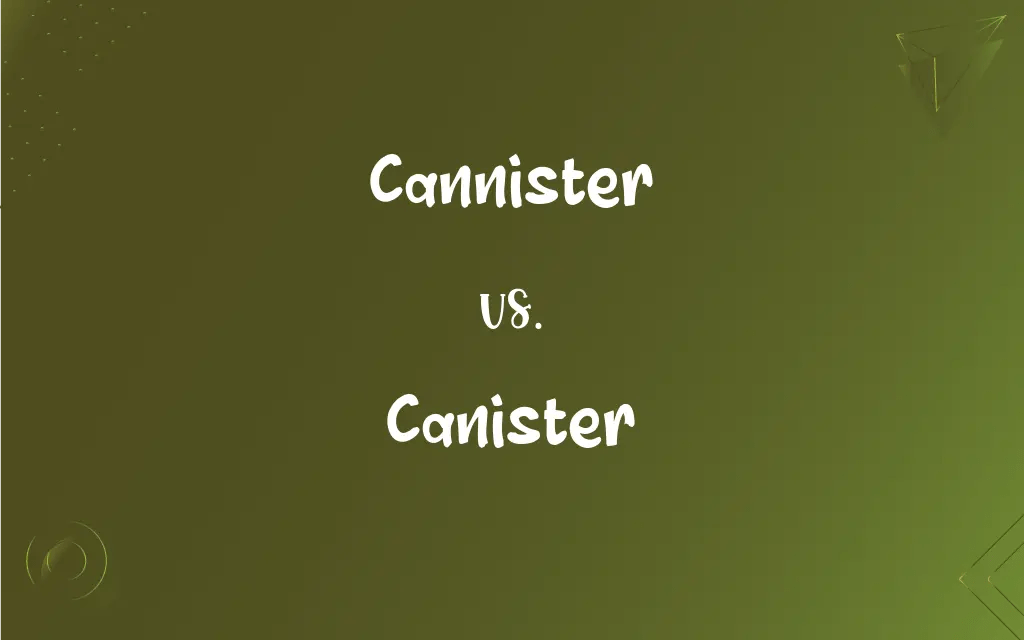Cannister vs. Canister Mastering the Correct Spelling