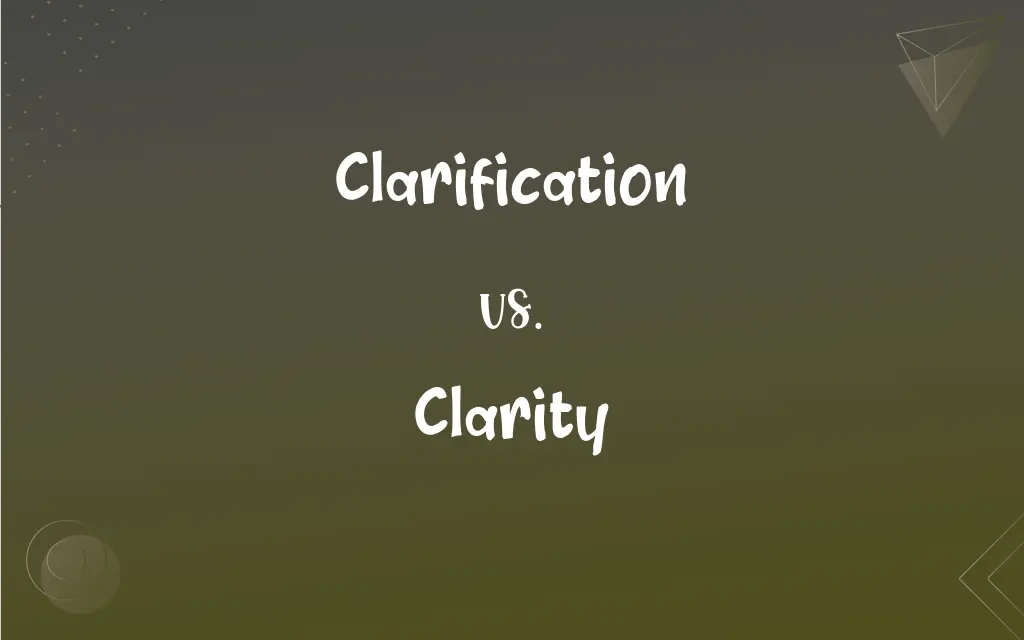 Clarification vs. Clarity What’s the Difference?