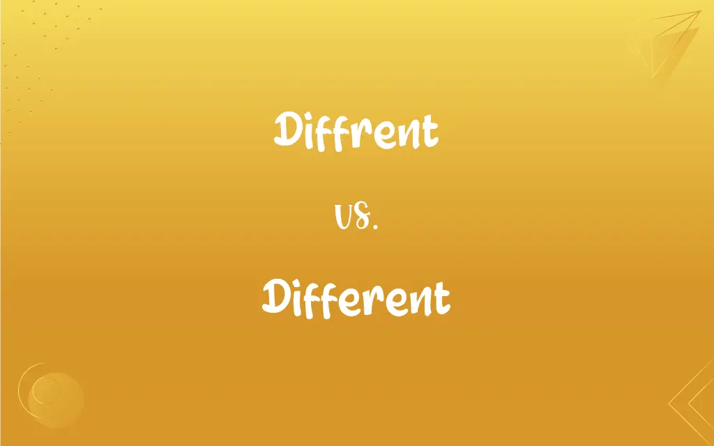 Diffrent vs. Different Mastering the Correct Spelling