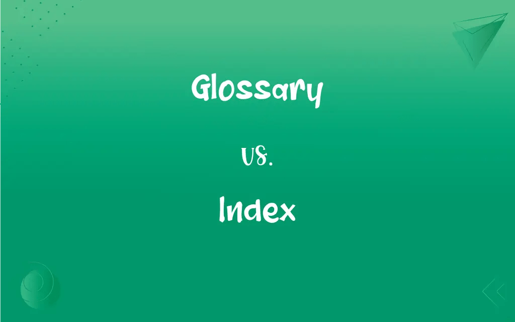 Glossary vs. Index What’s the Difference?