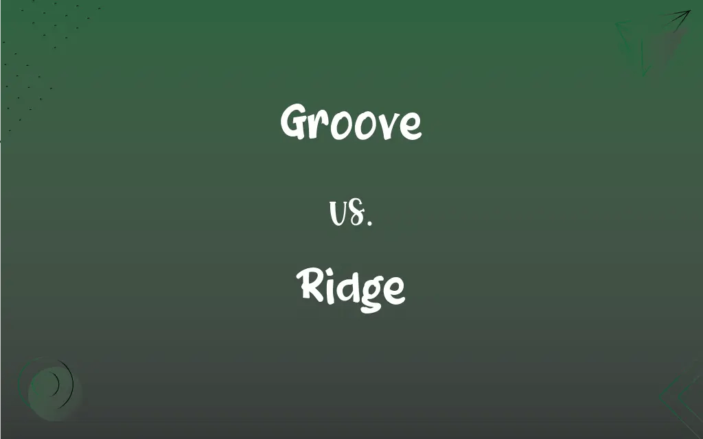 Groove vs. Ridge What’s the Difference?