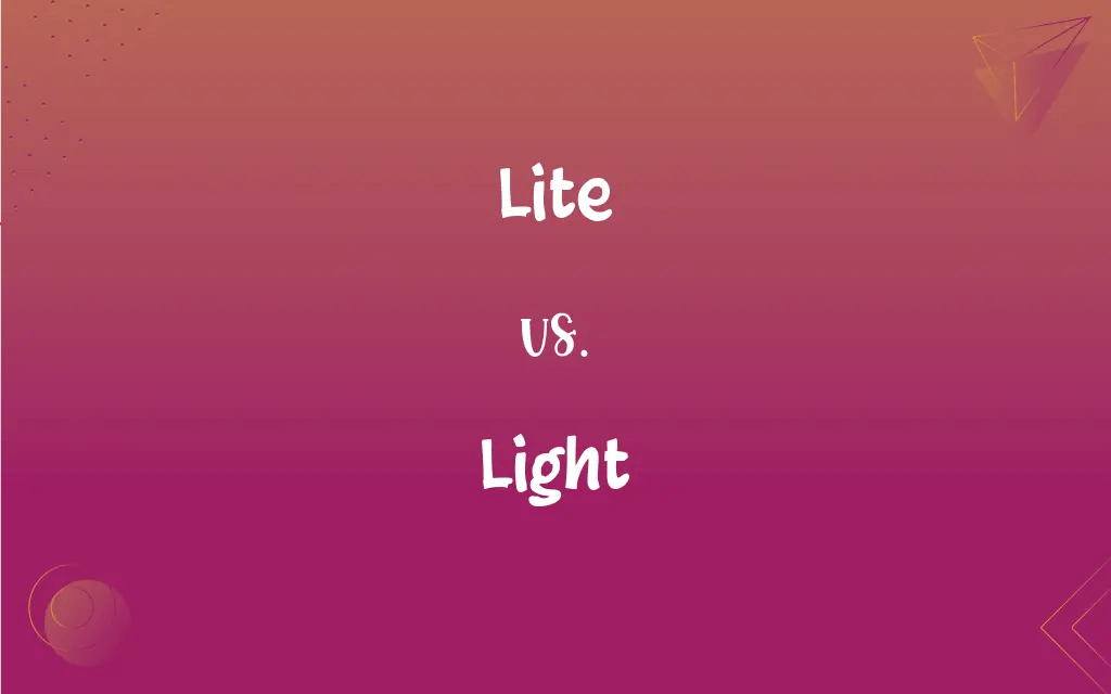 Lite vs. Light What’s the Difference?