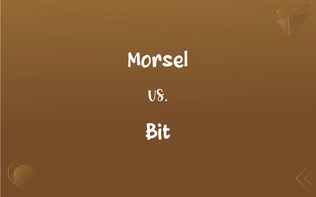 Morsel vs. Bit What’s the Difference?