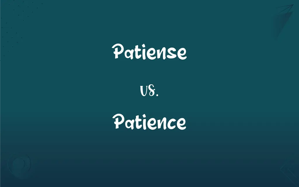 Patiense vs. Patience Mastering the Correct Spelling