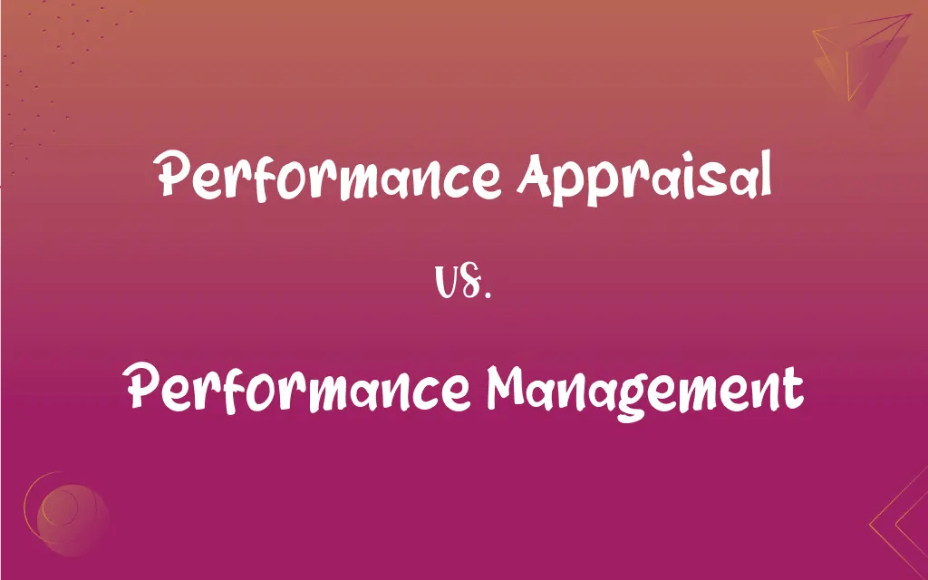 Performance Appraisal vs. Performance Management What’s the Difference?
