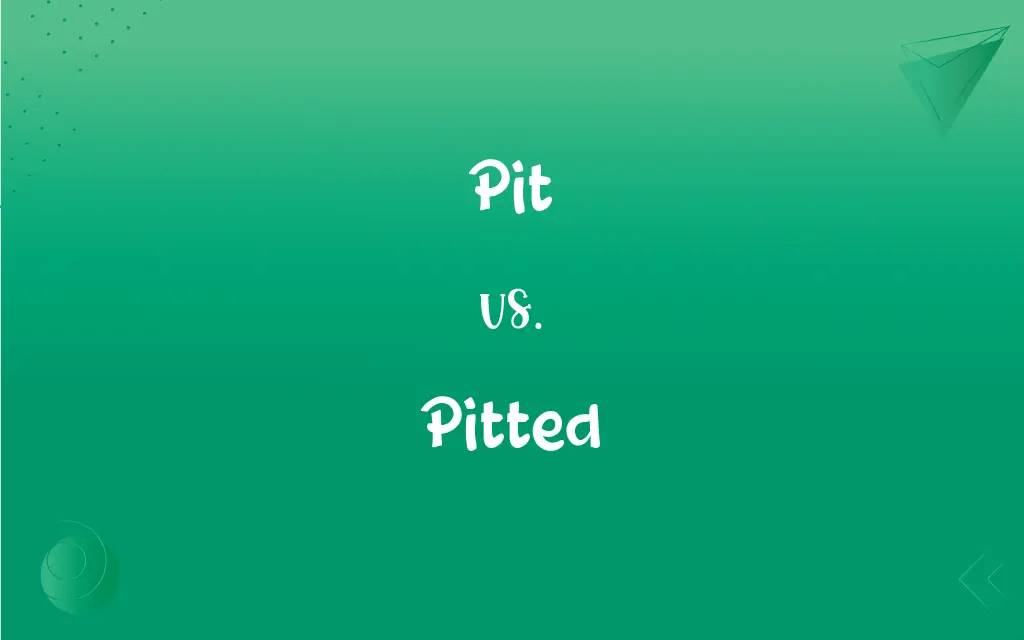 Pit vs. Pitted What’s the Difference?