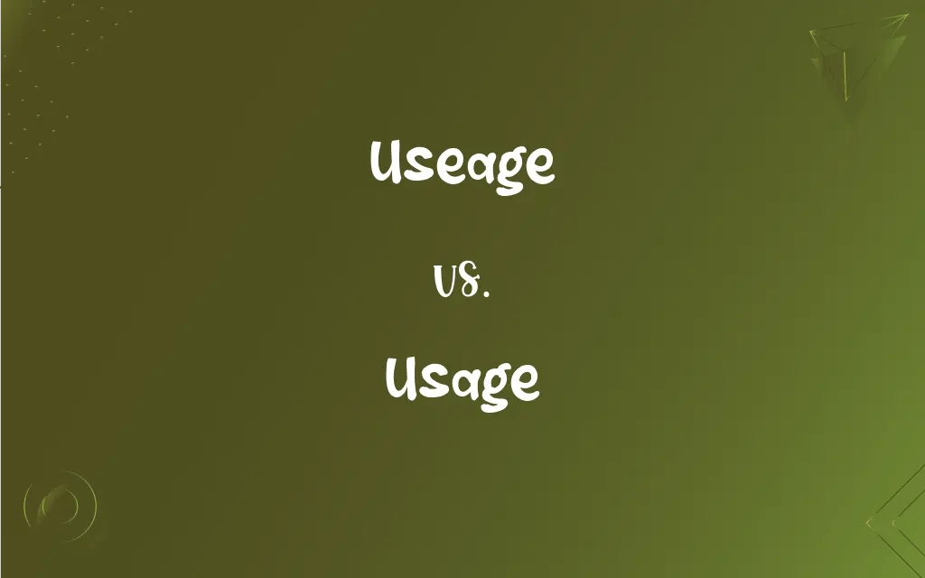 Useage vs. Usage Mastering the Correct Spelling