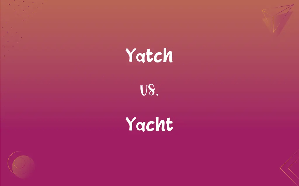 Yatch vs. Yacht Mastering the Correct Spelling