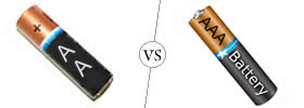 Difference between AA and AAA battery | AA vs AAA battery