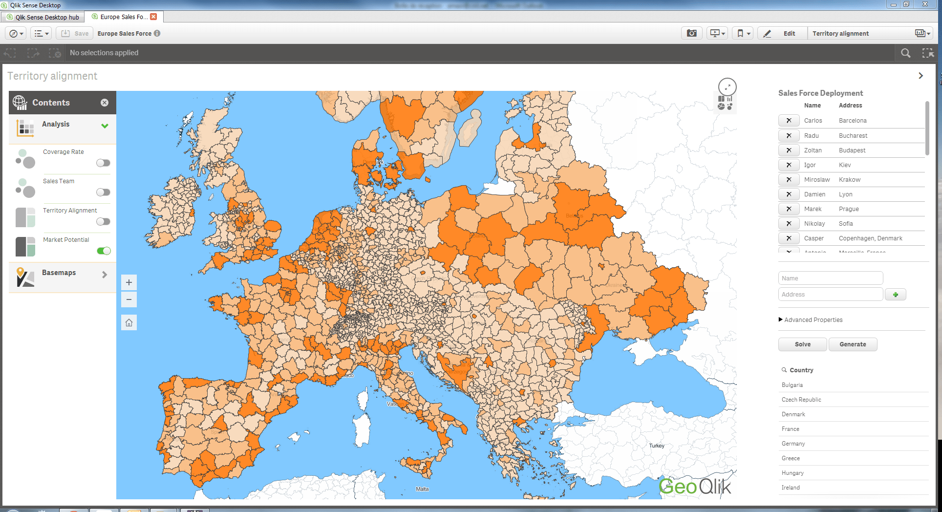 Mapping Load In Qlik Sense GeoQlik for Qlik Sense QlikView Differentia Consulting