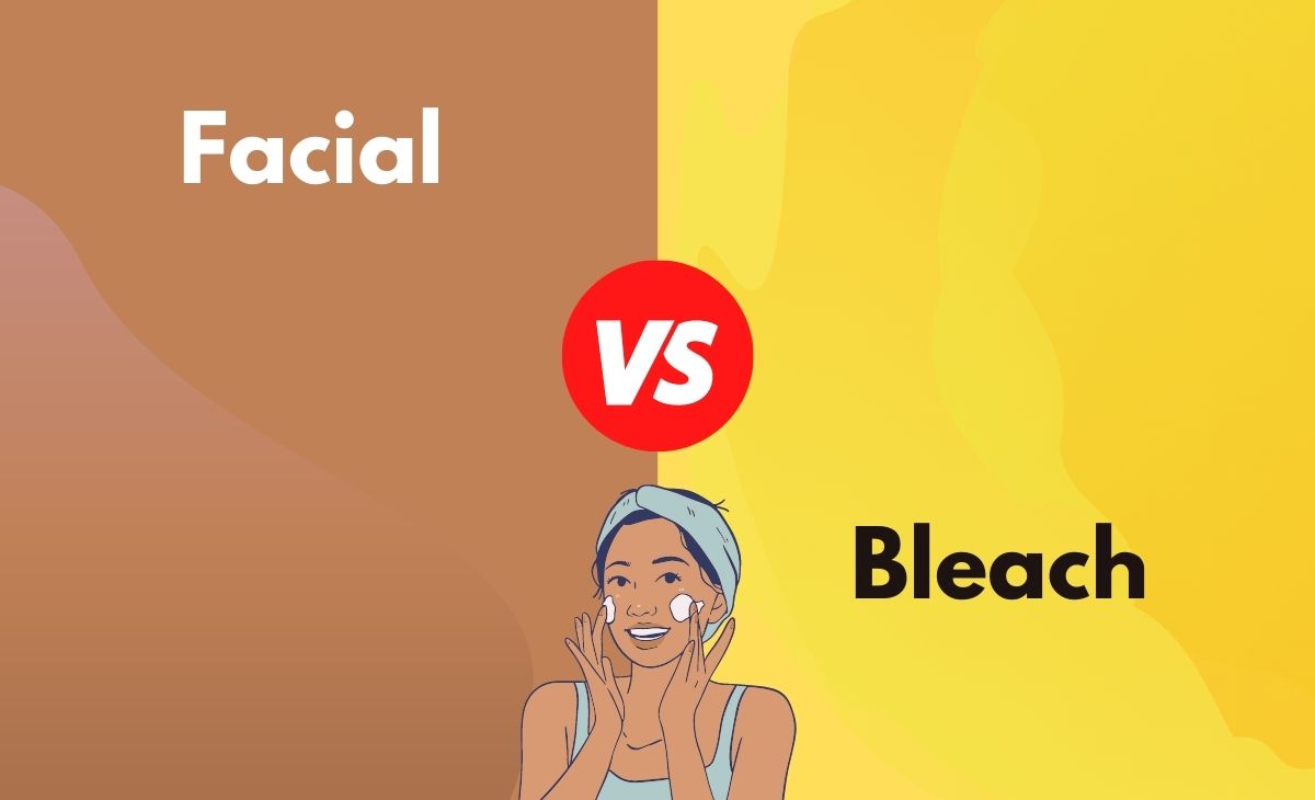Facial vs. Bleach What's The Difference In Tabular Form, Points