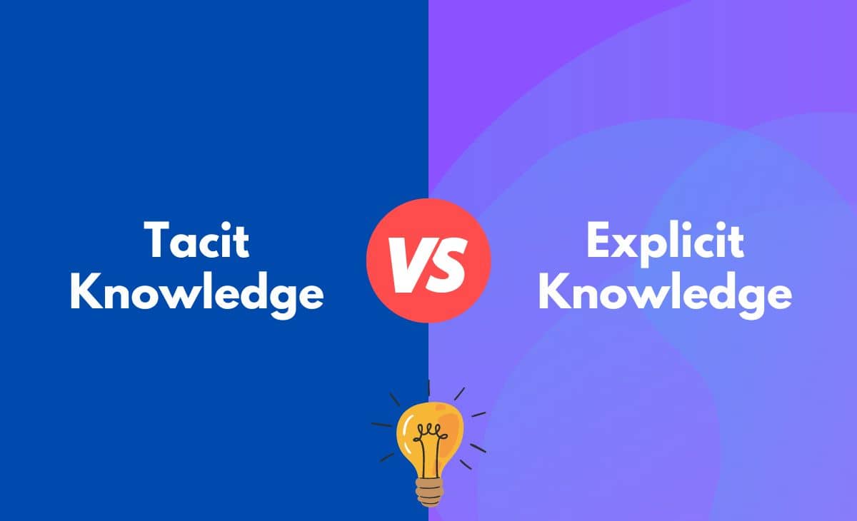 Tacit Knowledge vs. Explicit Knowledge What's The Difference (With Table)