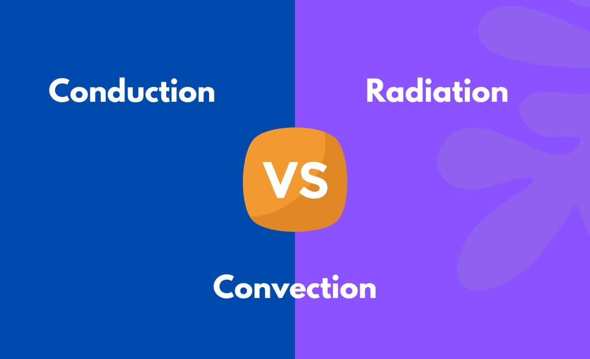 Conduction vs Convection vs. Radiation What's the Difference (With Table)