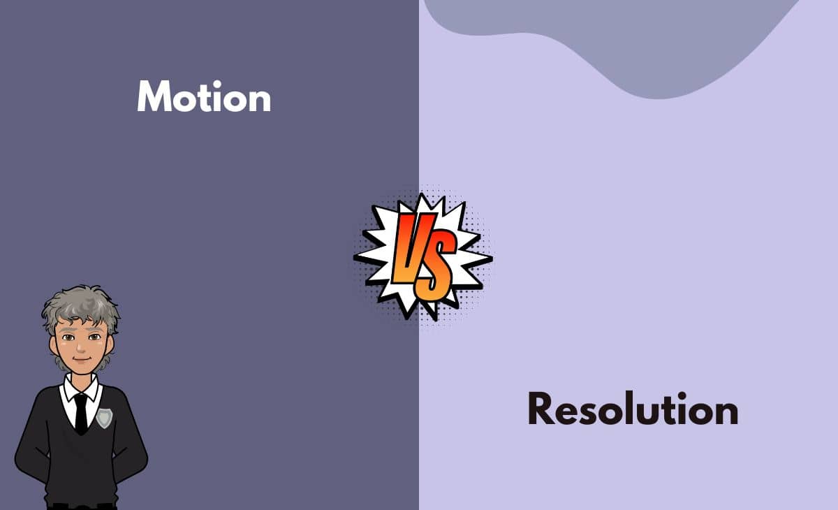 Motion vs. Resolution What's the Difference (With Table)