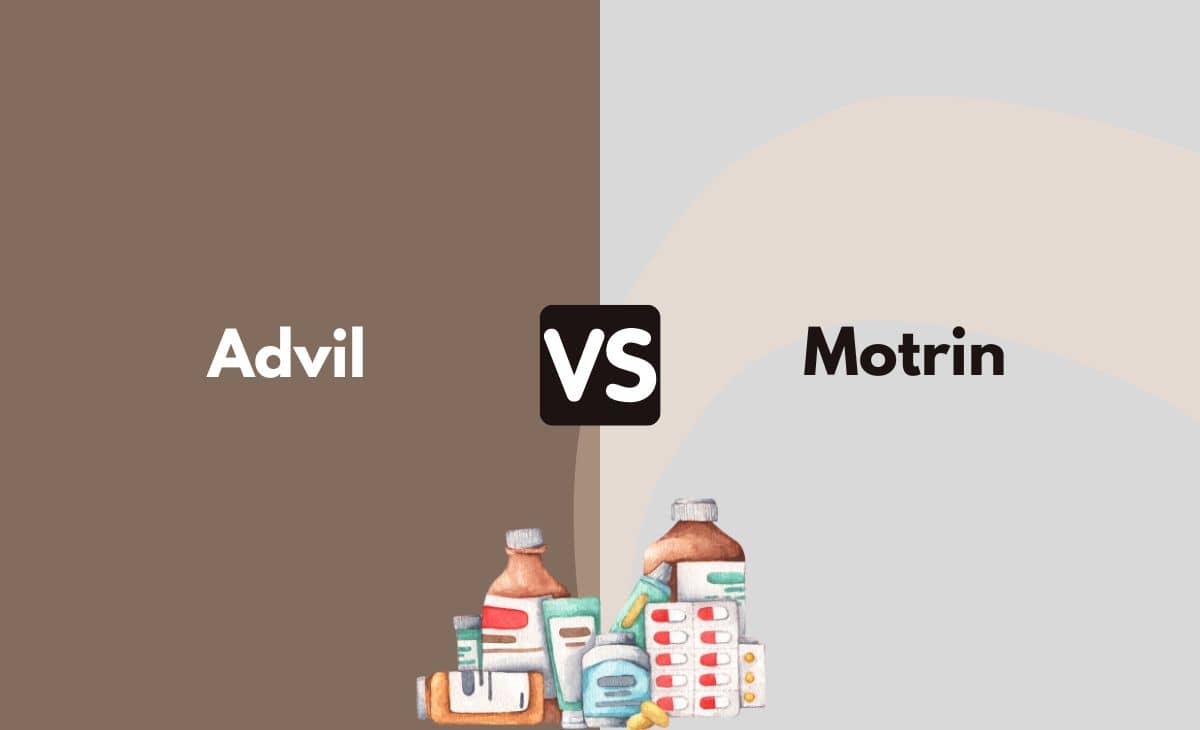 Advil vs. Motrin What's the Difference (With Table)