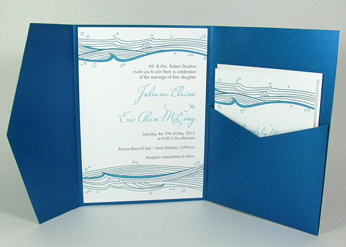 Ocean Waves Beach Wedding Invitation Digby & Rose Digby & Rose