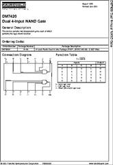 5420 datasheet - Dual 4-input NAND Gate