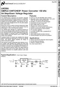 LM2596-ADJ datasheet - LM2596 - Simple Switcher Power Converter 150 KHZ