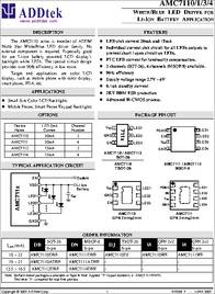 AMC7113 datasheet - White/blue LED Driver FOR Li-ion Battery Application