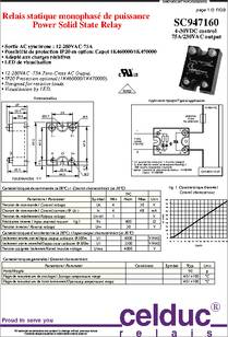 SC947160 datasheet - Power Solid State Relay