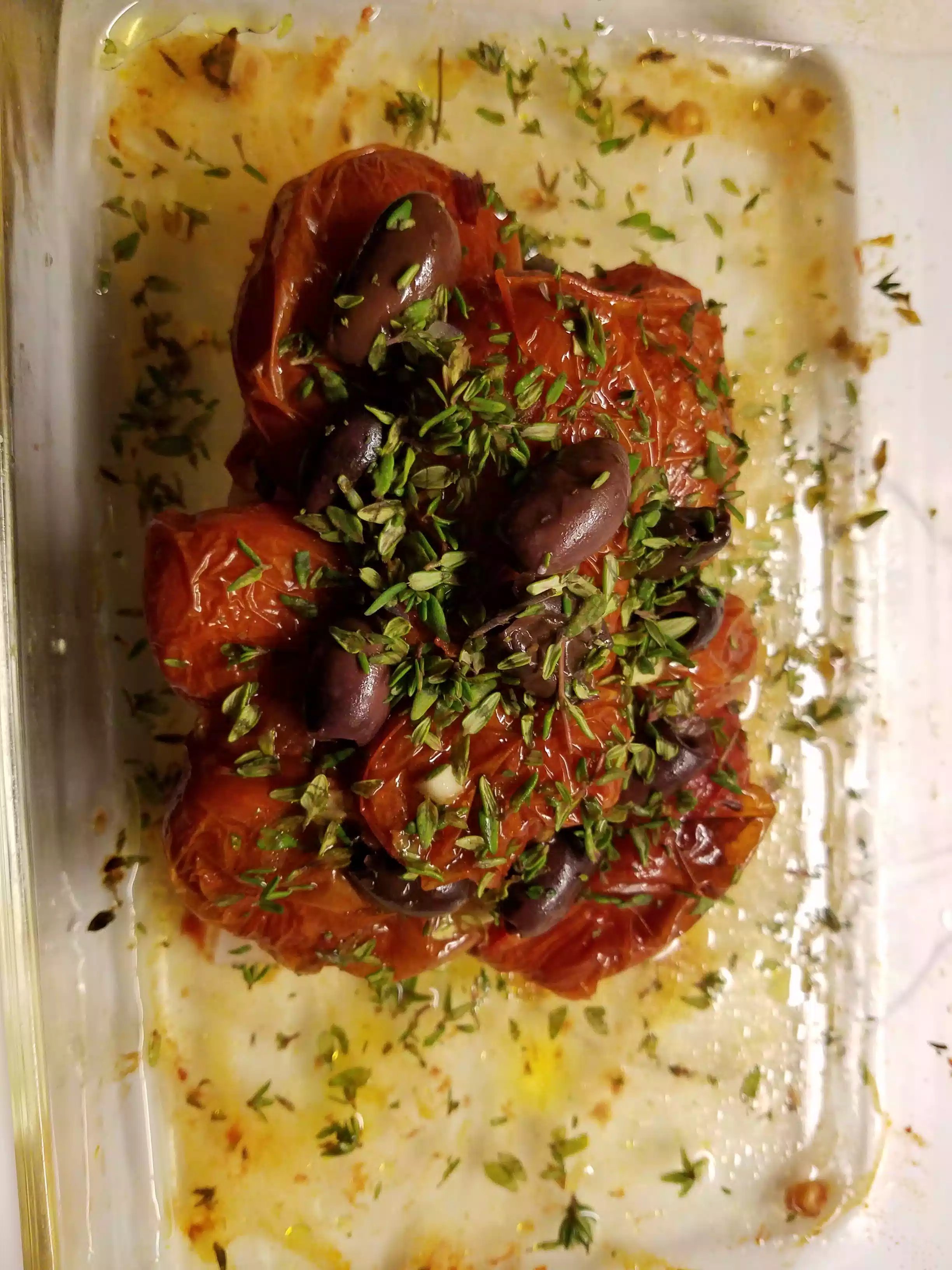 Roasted tomato and olive fish Digestables