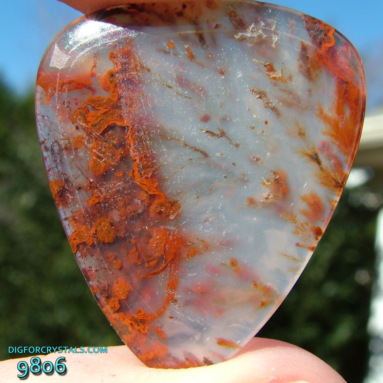 Walker Ranch Agate Page 1 Stone guitar picks carved from red plume