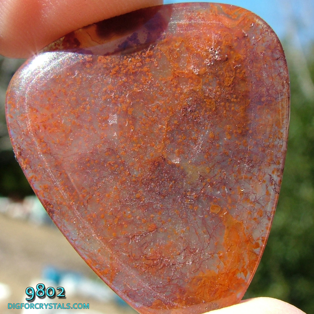 Walker Ranch Agate Page 1 Stone guitar picks carved from red plume