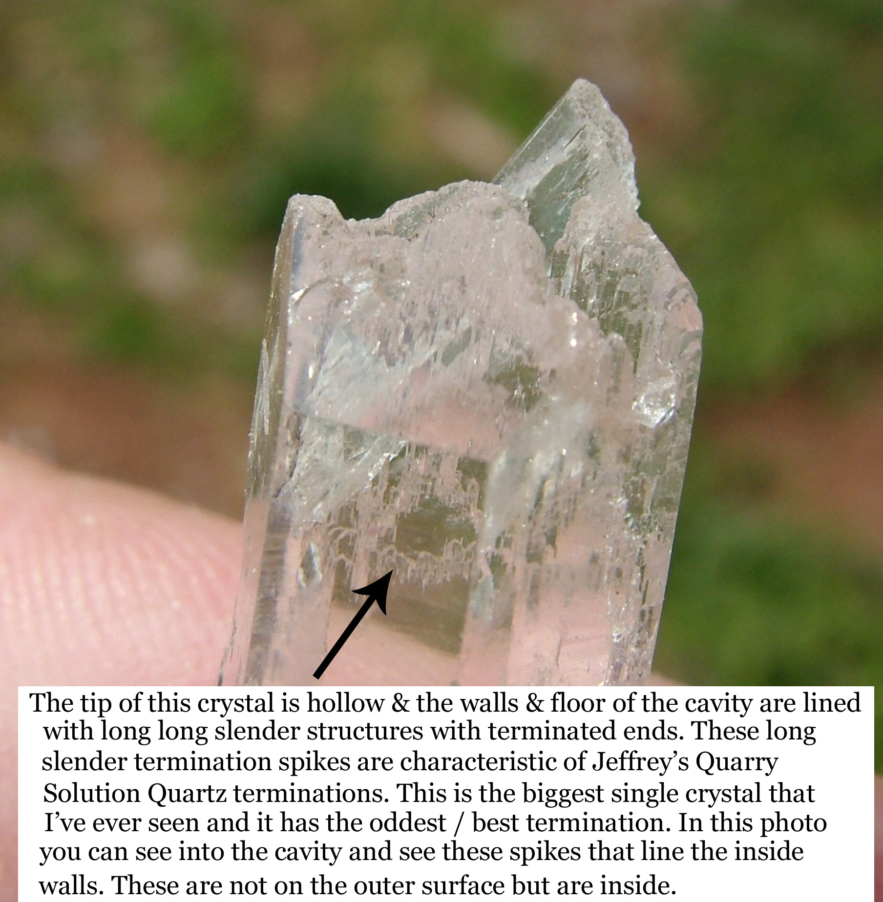 Solution Quartz Crystals Jeffrey Quarry Arkansas