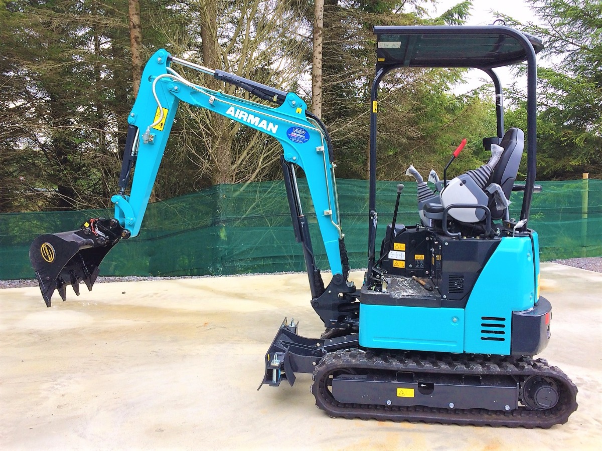 Digger Bidder 2017 Airman AX19U mini excavator