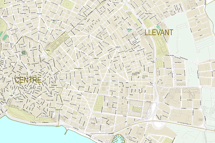 Palma de mallorca plano callejero