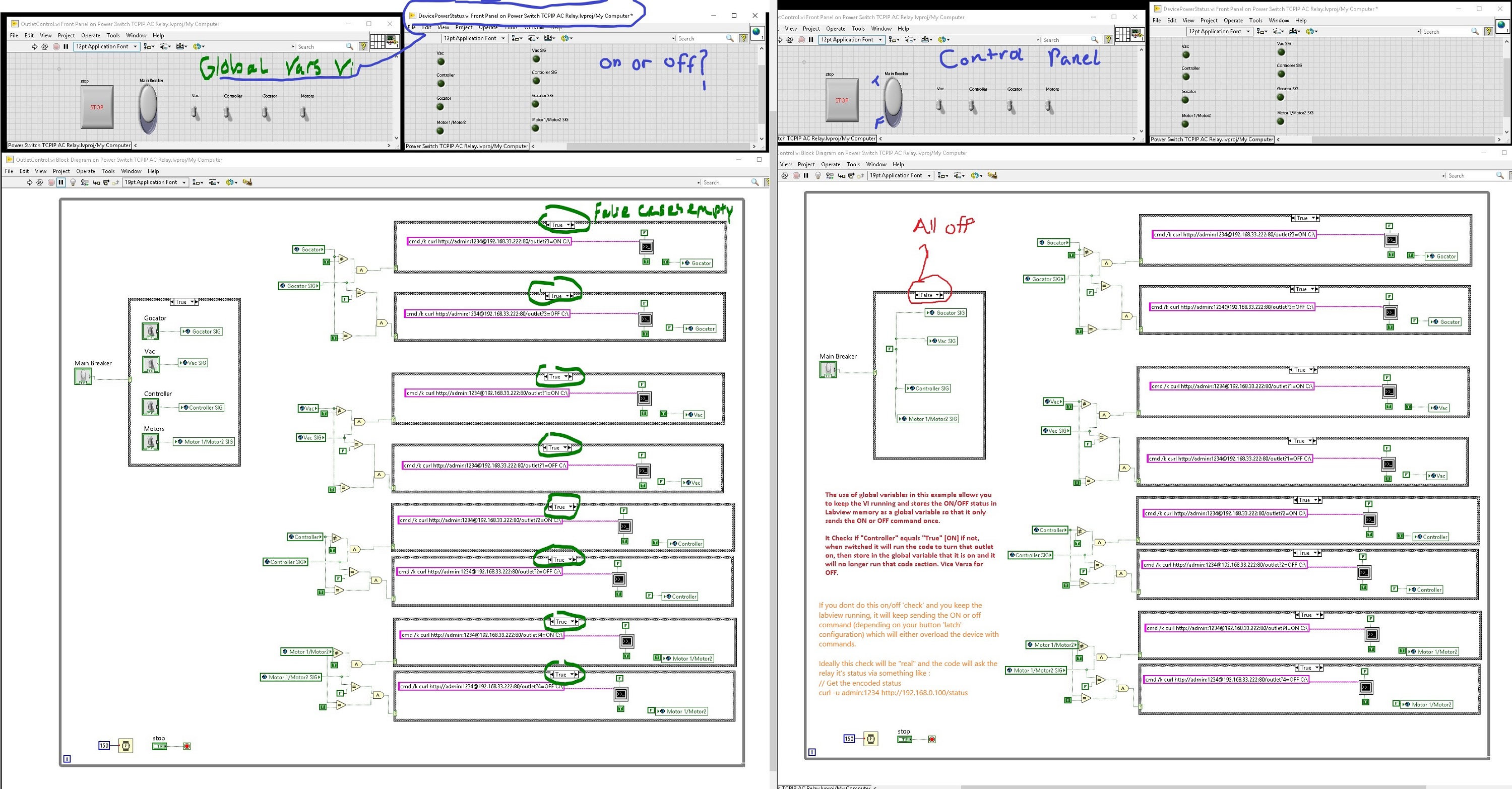LabVIEW Control Scripts for DLI Power Controllers