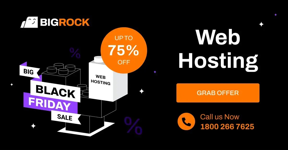 BigRock Black Friday Sale 2024, Up to 75 Off on  Hosting